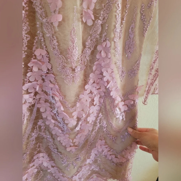 Dress the Population Pink and Purple Lace Dress - Picture 7 of 10